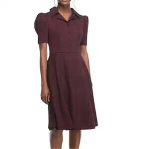 Gal Meets Glam Nina Twill fit flare Puff SleeveDress 2 40sRetro Style Whimsigoth